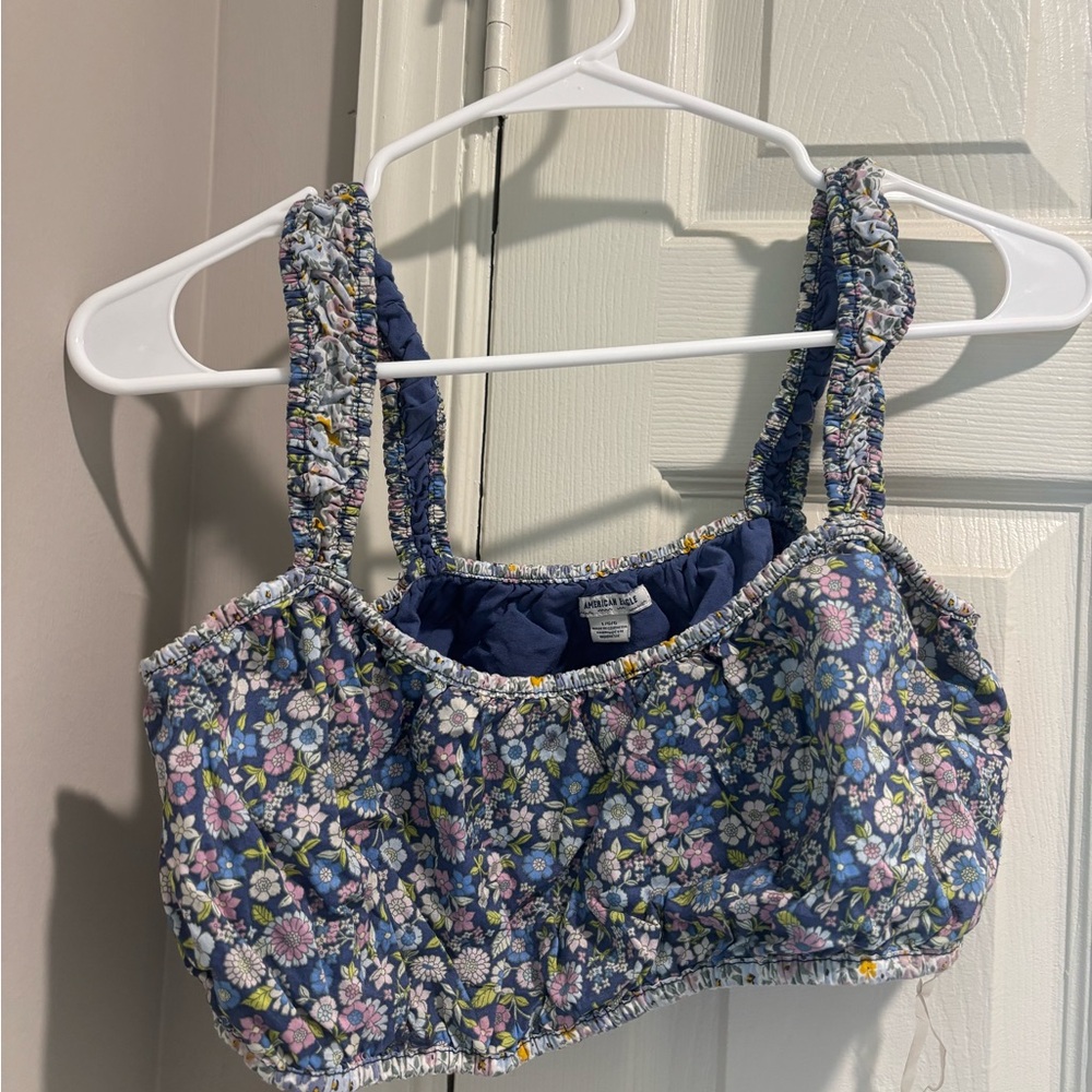 Vintage American Eagle floral crop top